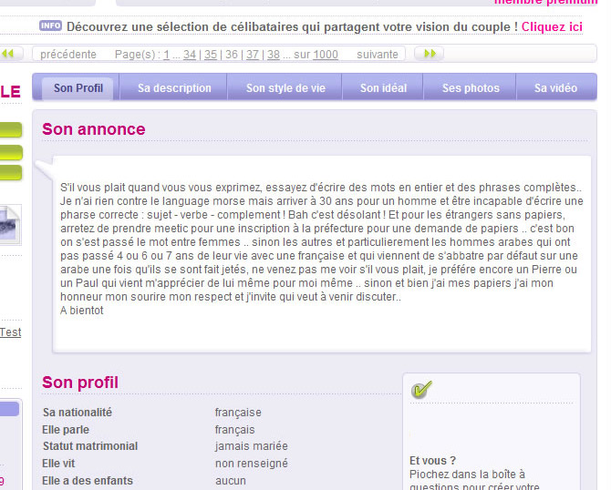 site de rencontre sans papier